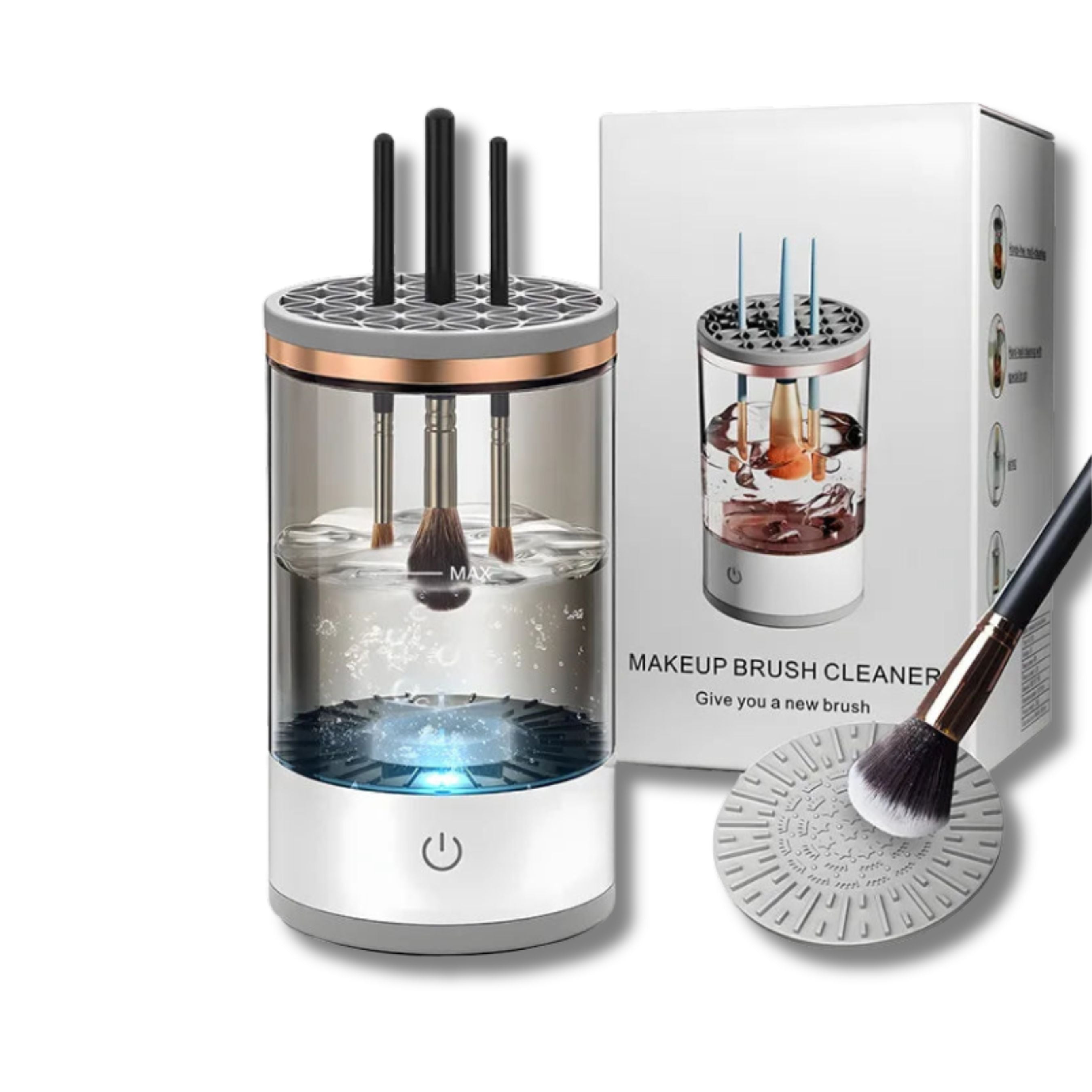 Limpador Elétrico de Pincéis de Maquiagem - SpinClean Pro – Santa