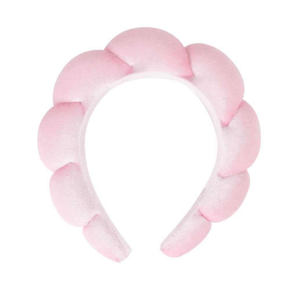 Tiara Nuvem para Skincare e Maquiagem - Rosa