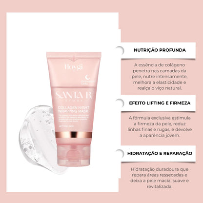 Máscara de Colágeno Noturna – Hidrata, Rejuvenesce e Ilumina a Pele